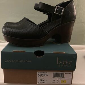 Black Mary Jane Clogs - BOC